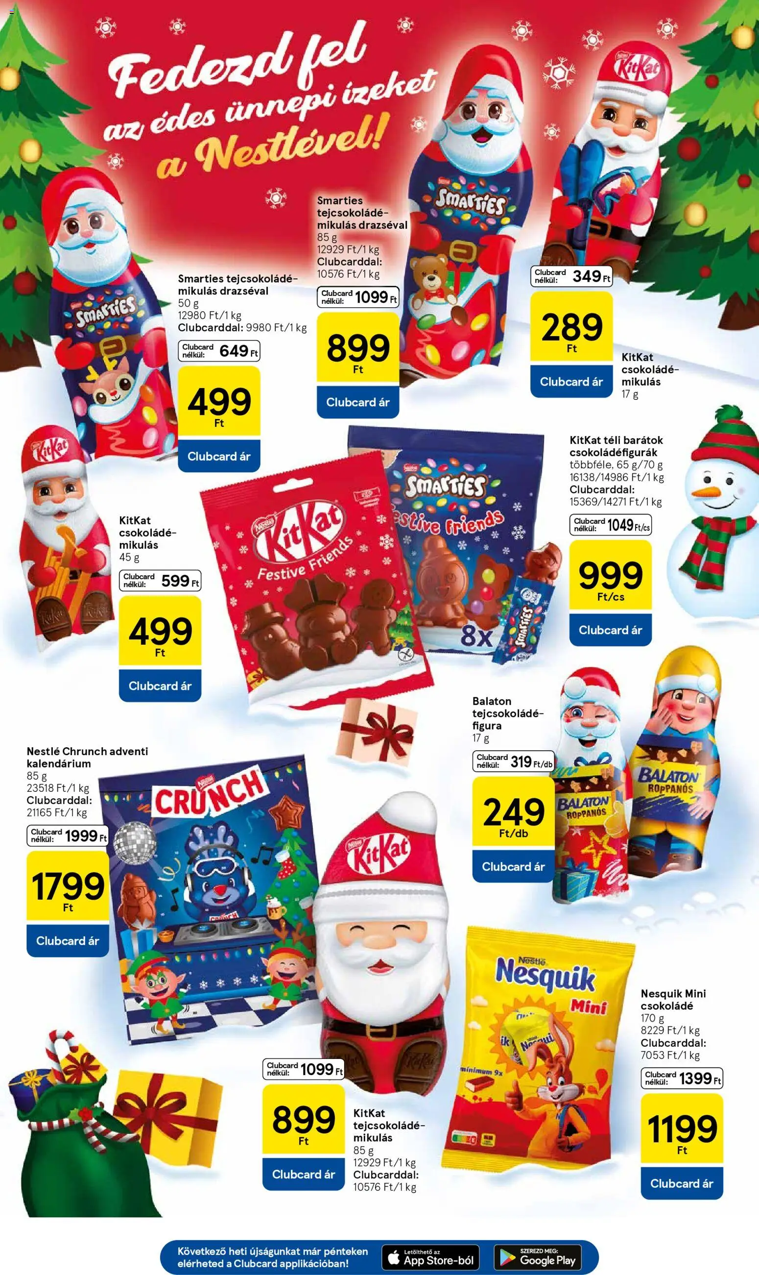 Tesco akciós ujság - amely érvényes a következő dátumtól: 20.11.2025 | Oldal: 23 | Termékek: Nesquik, Tejcsokoládé, Csokoládé