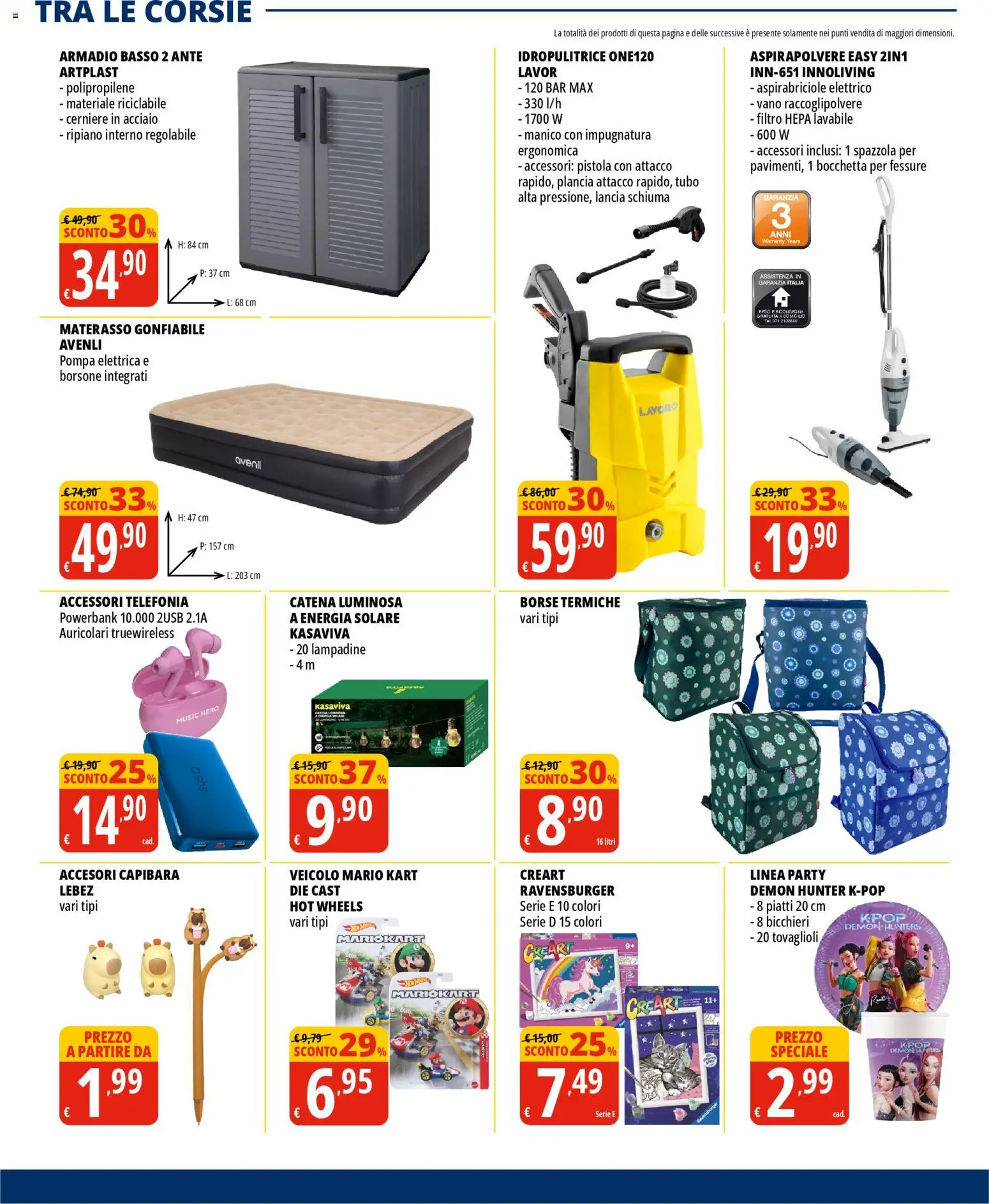 Volantino Tigros del 22.04.2026 | Pagina: 17 | Prodotti: Tubo, Borsone, Idropulitrice, Armadio