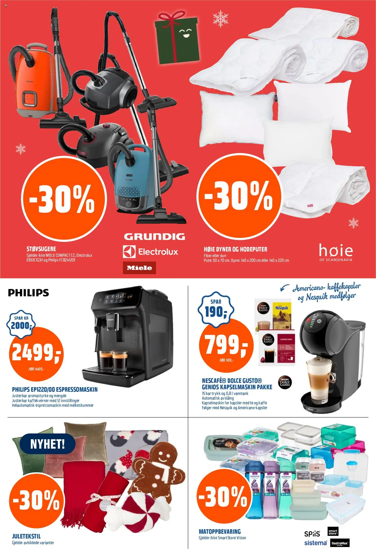 {H1} | Side: 21 | Produkter: Kaffe, Te, Espressomaskin, Pute