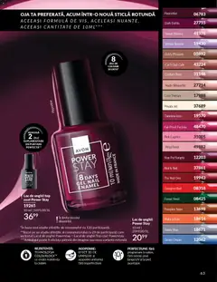 Ofertele Avon valabile de la 01.01.2026 | Pagină: 65 | Produse: Top coat, Top, Lac de unghii, Ojă
