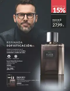 Eau de Toilette Elite Gentleman, verbena, cardamomo, madera de cedro │ válido desde el 01.09.2025 | Página: 121 | Productos: Eau de toilette, Χοιρινό παϊδάκι, Gel de ducha, Ducha