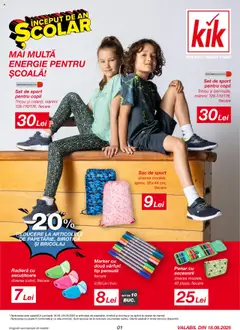 Catalog Kik – previzualizare al pliantului de la Kik valabil de la 18.08.2025