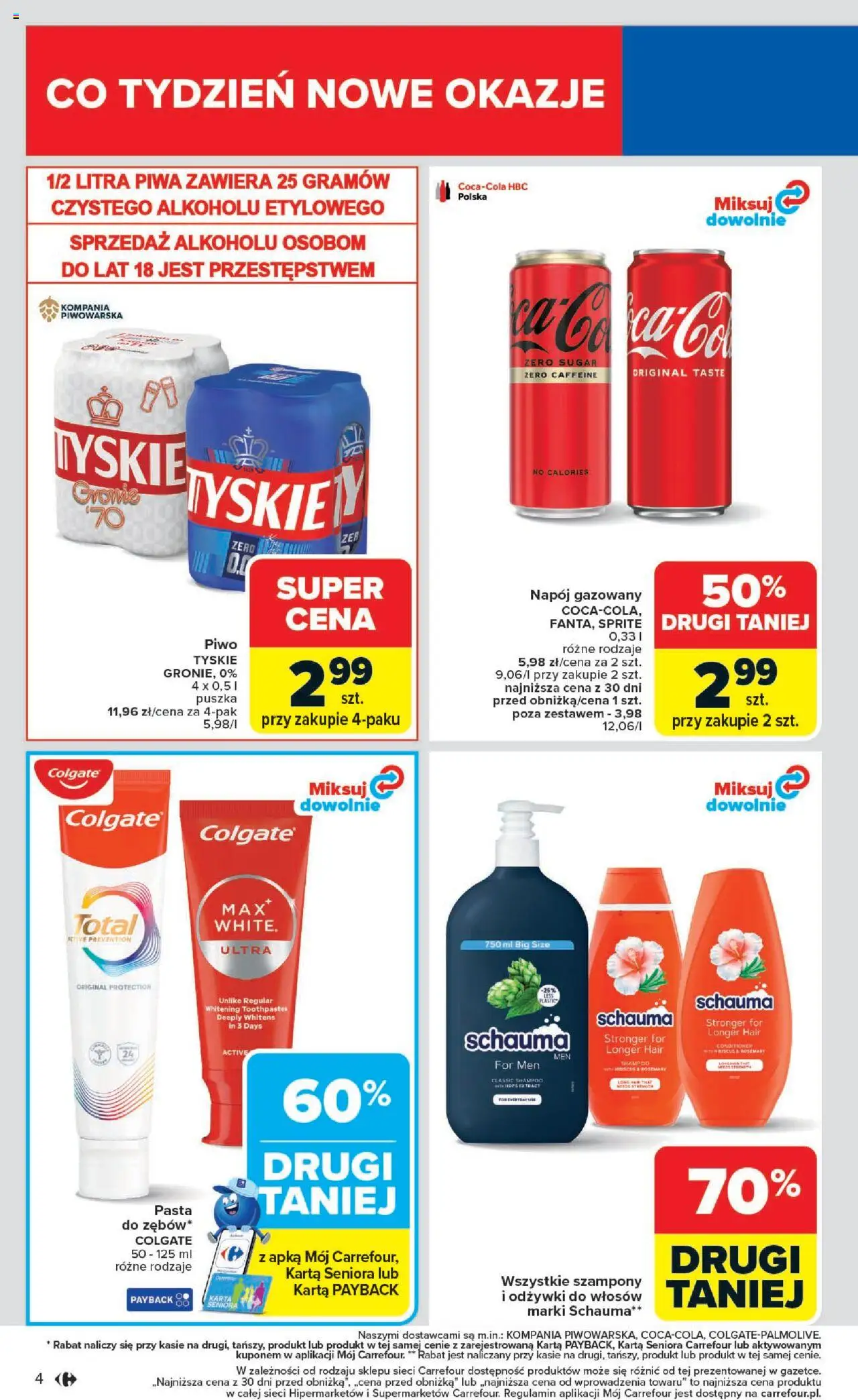 Carrefour Gazetka od 20.10.2025 | Strona: 6 | Produkty: Karta, Sprite, Tyskie, Piwo