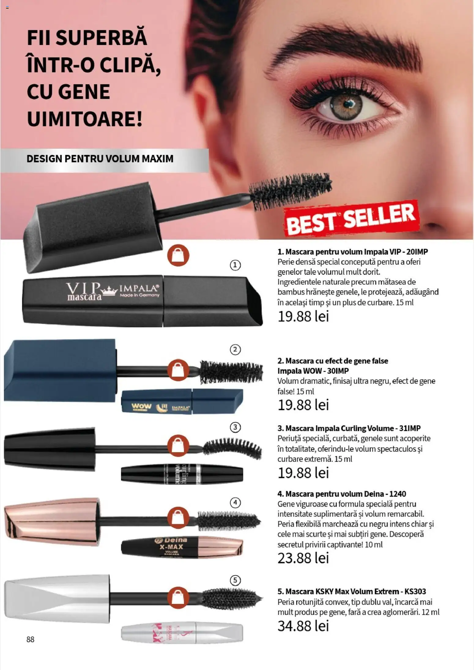 Noul catalog Lady’s – valabil de la 10.11.2025 | Pagină: 90 | Produse: Perie, Mascara, Gene false
