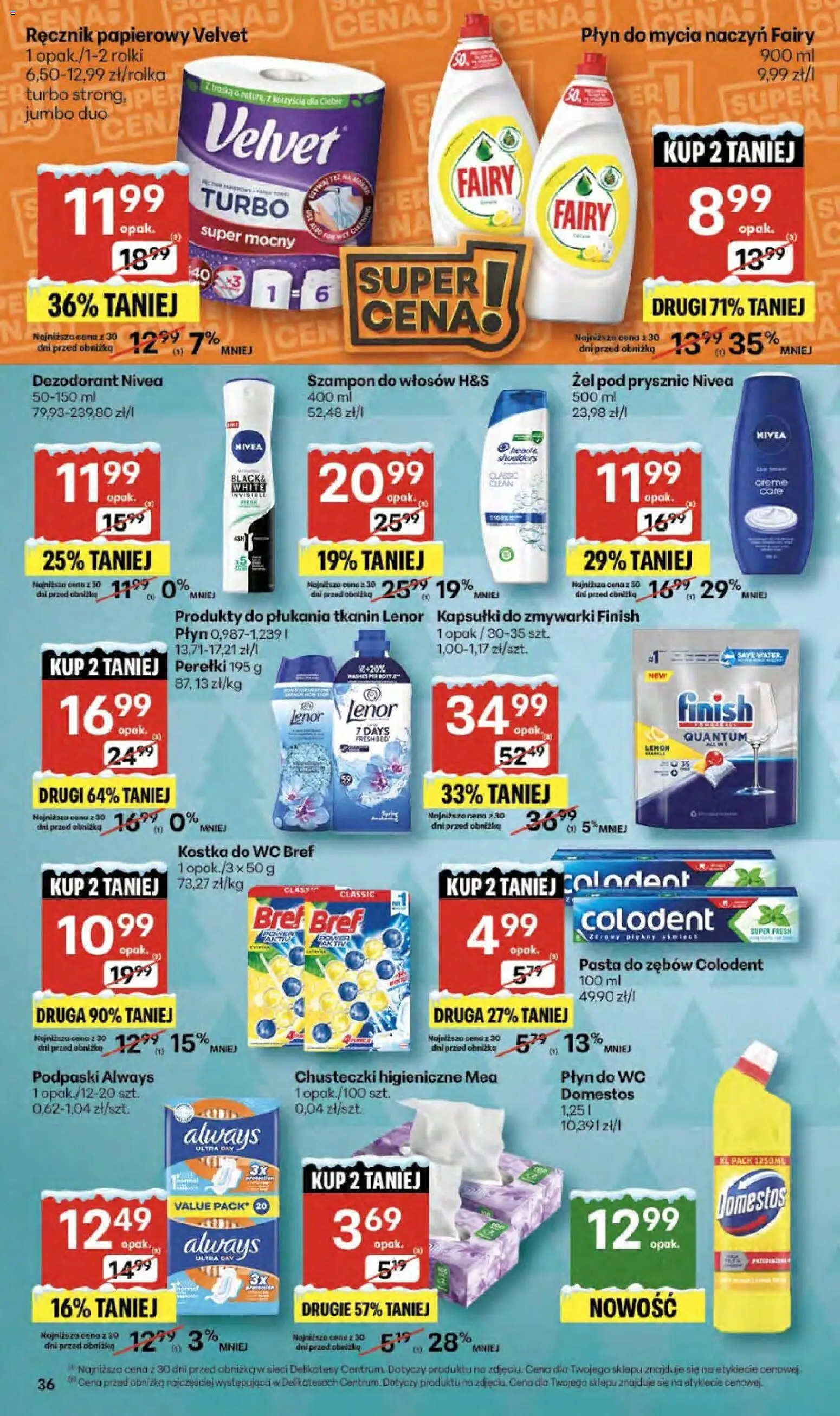 Delikatesy Centrum Gazetka - Sklepy Własne od 18.12.2025 | Strona: 36 | Produkty: Delikatesy, Fairy, Dezodorant, Pasta do zębów