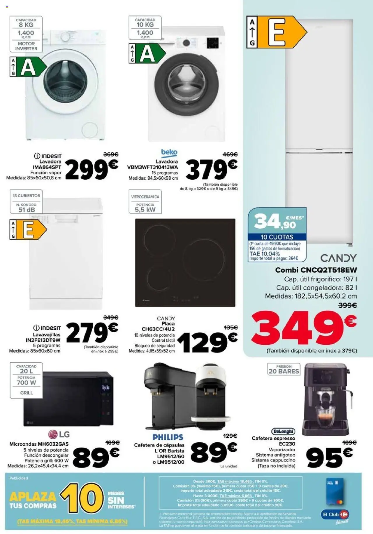 Carrefour folleto │ válido desde el 26.08.2025 | Página: 85 | Productos: Lavadora, Lavavajillas, Combi, Cafetera
