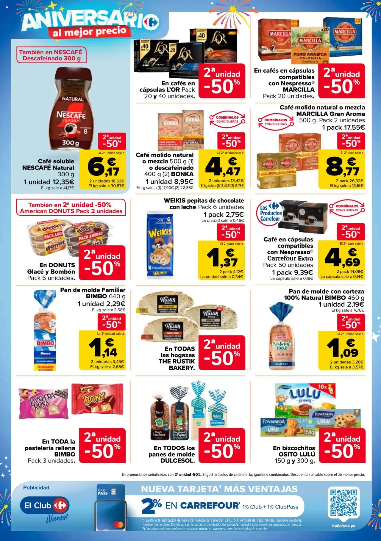 Carrefour folleto │ válido desde el 14.10.2025 | Página: 28 | Productos: Café, Chocolate, Café molido, Pan de molde
