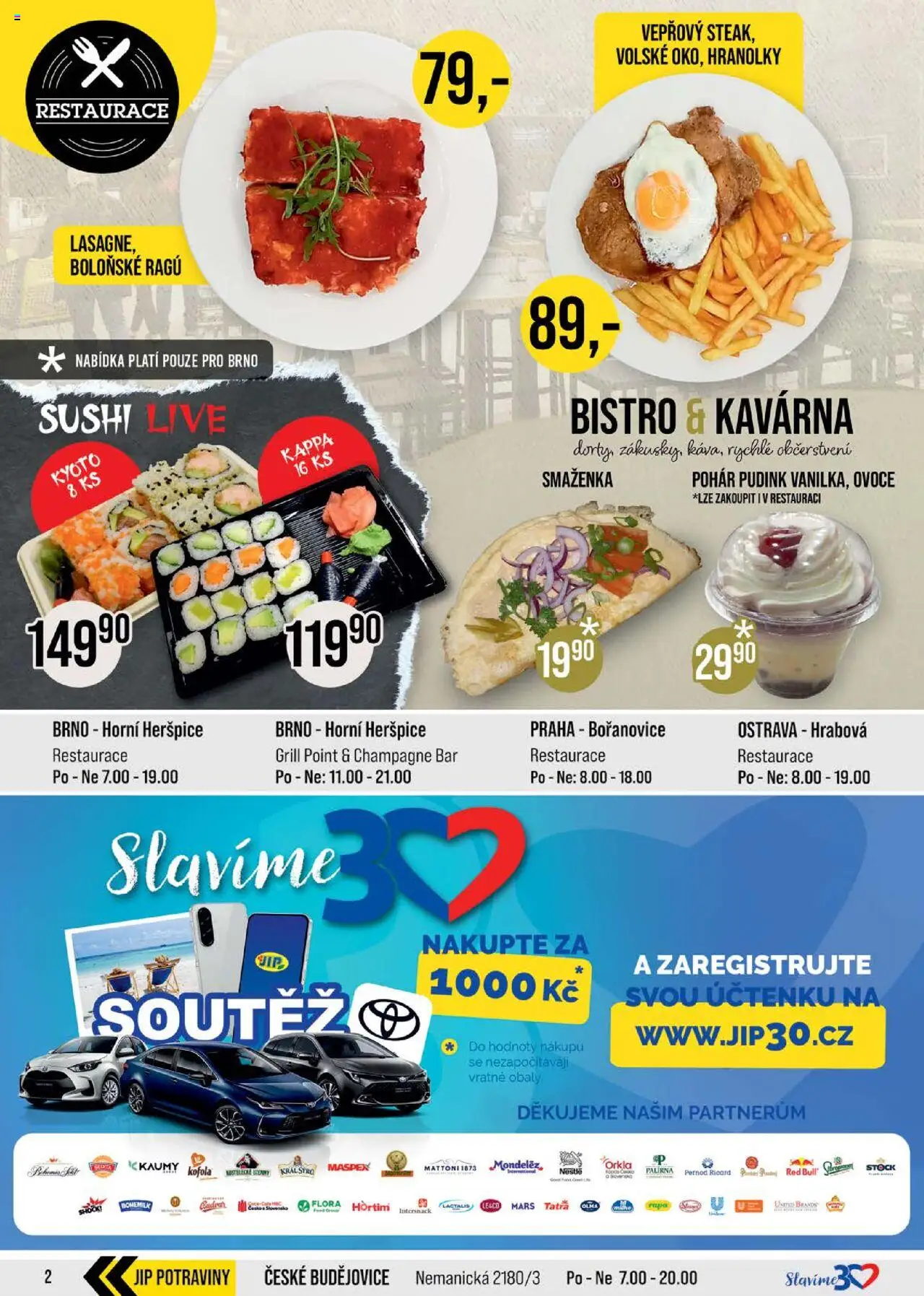 Jip leták - Cash & Carry od 27.08.2025 | Strana: 2 | Produkty: Mattoni, Hranolky, Uzeniny, Pohár