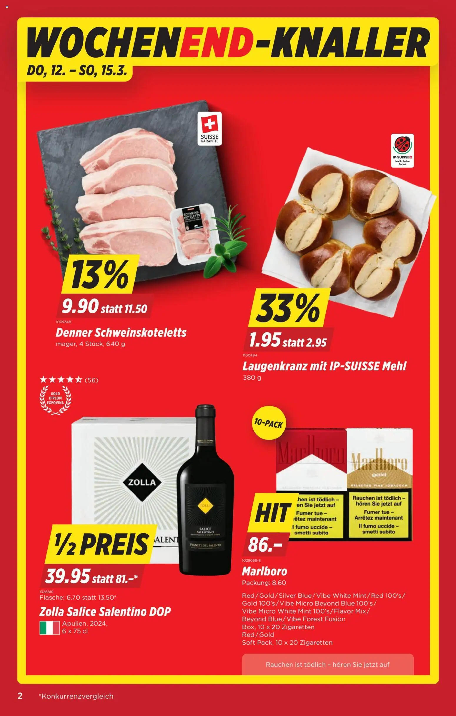 Denner aktionen – gültig ab 12.03.2026 | Seite: 2 | Produkte: Mehl