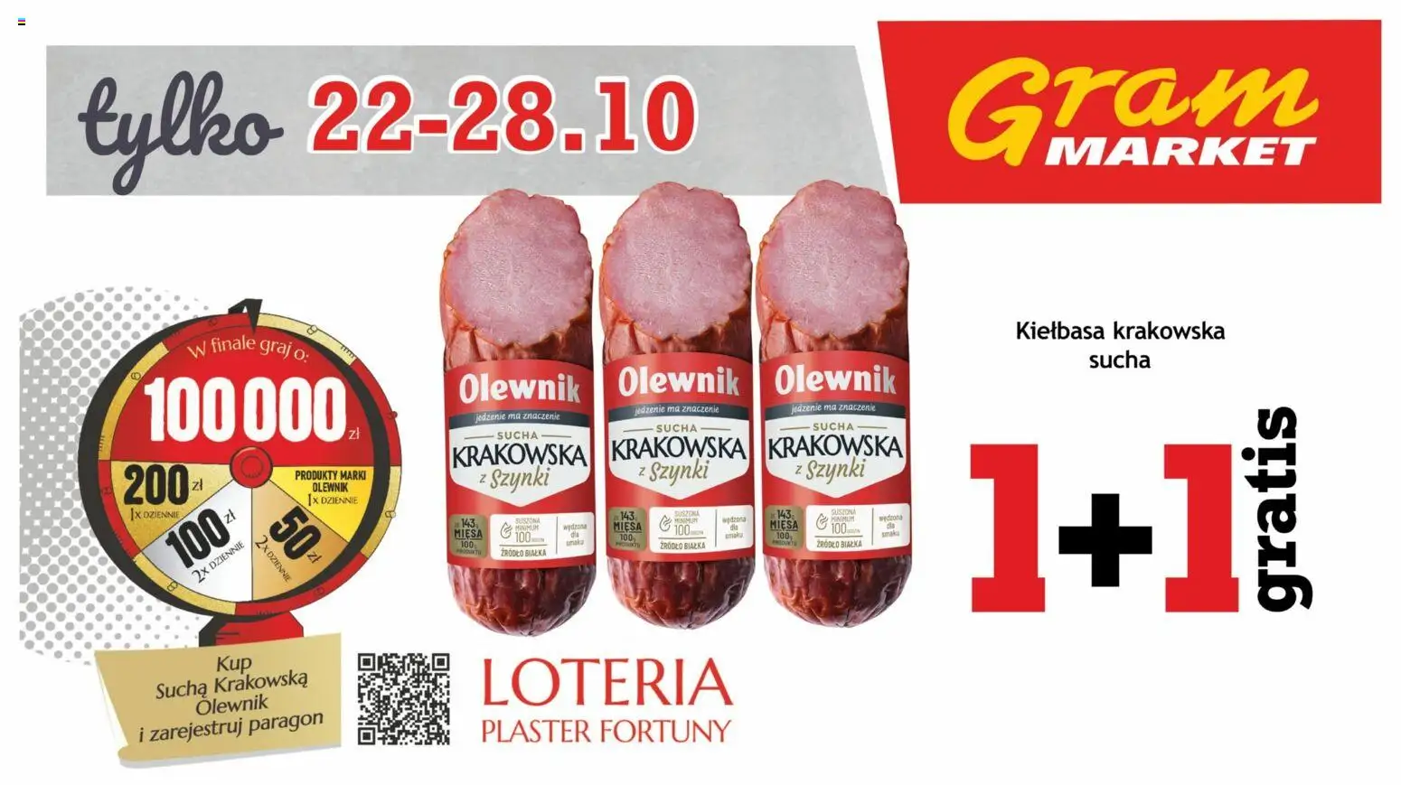 Gram Market Gazetka - Lada Mięsna od 22.10.2025 | Strona: 3 | Produkty: Kiełbasa, Kiełbasa krakowska