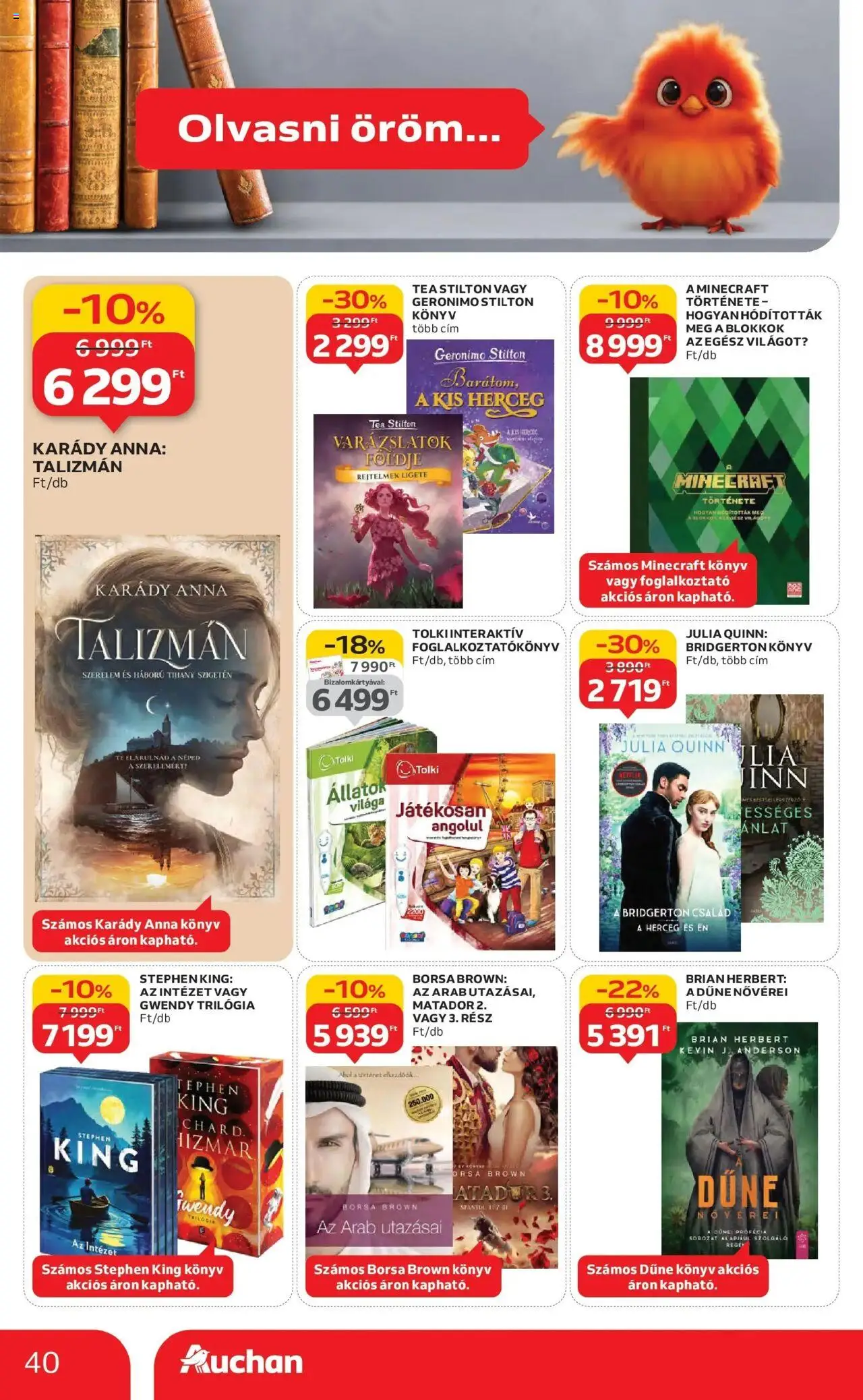 Auchan akciós ujság - amely érvényes a következő dátumtól: 16.10.2025 | Oldal: 40 | Termékek: Tihany, Tea