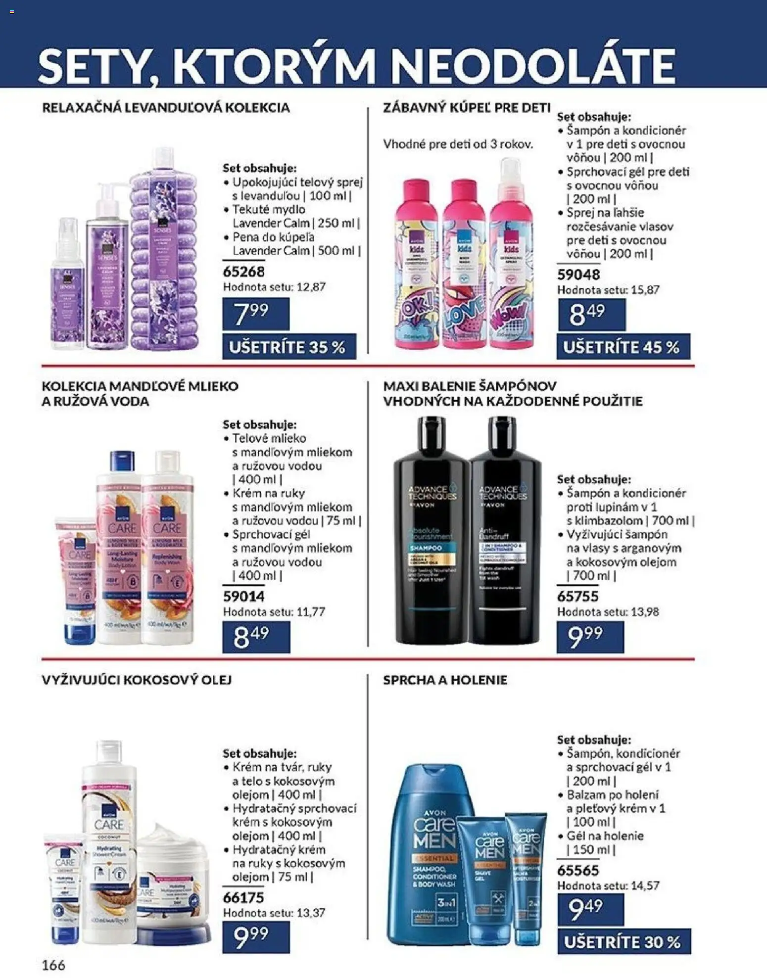 Nové Avon akcie – leták je platný od 01.03.2026 | Strana: 166 | Produkty: Mlieko, Sprcha, Mydlo, Pena do kúpeľa