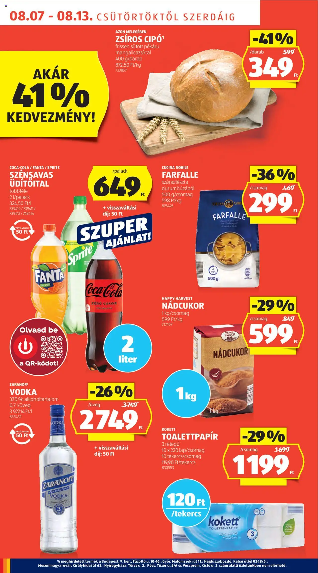 Aldi akciós ujság - amely érvényes a következő dátumtól: 07.08.2025 | Oldal: 10 | Termékek: Fanta, Nádcukor, Száraztészta, Cukor