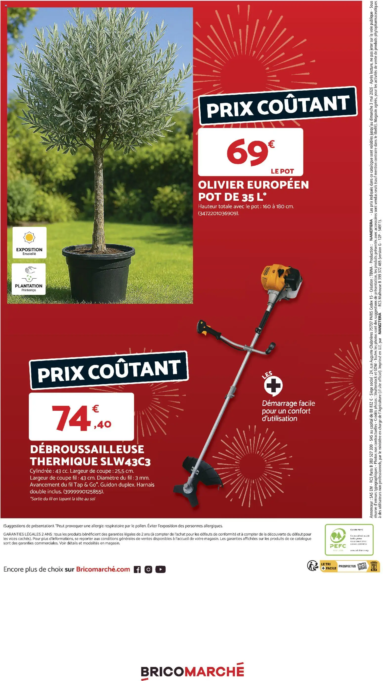 {H1} | Page: 14 | Produits: Débroussailleuse, Olivier