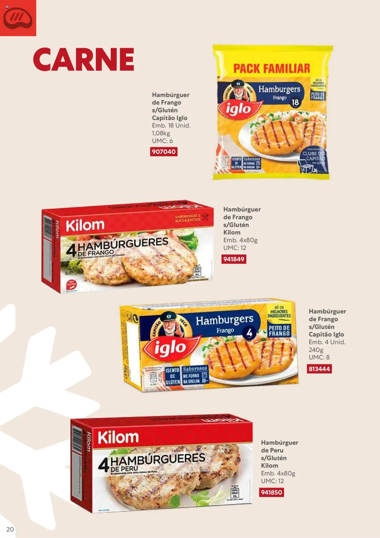 Recheio Congelados │ válido de 01.02.2024 | Página: 20 | Produtos: Forno, Frango, Peru, Carne