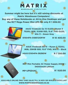 Matrix Warehouse specials catalogue – valid from 07.11.2025