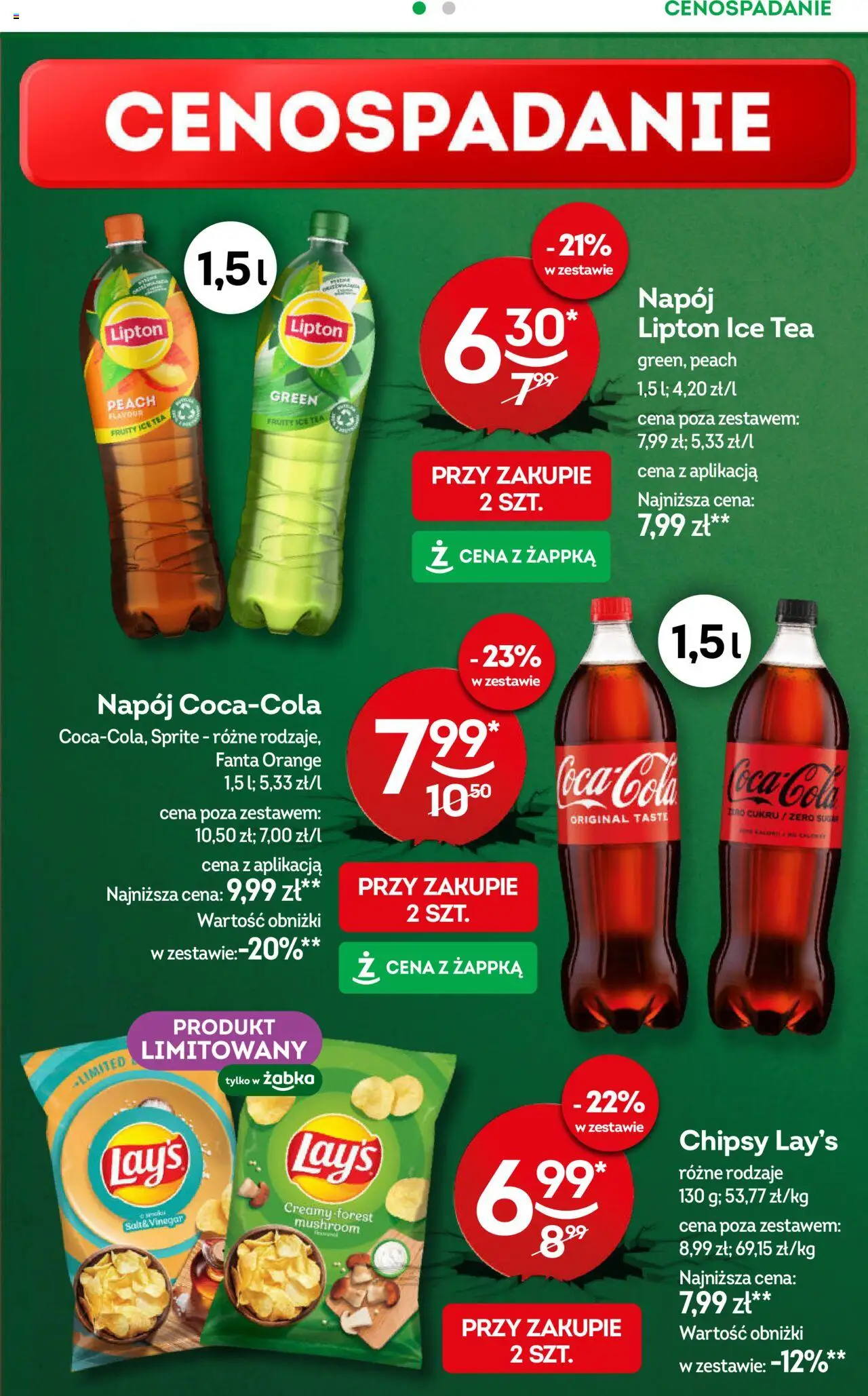 Żabka Gazetka od 24.09.2025 | Strona: 10 | Produkty: Chipsy, Ice Tea, Sprite