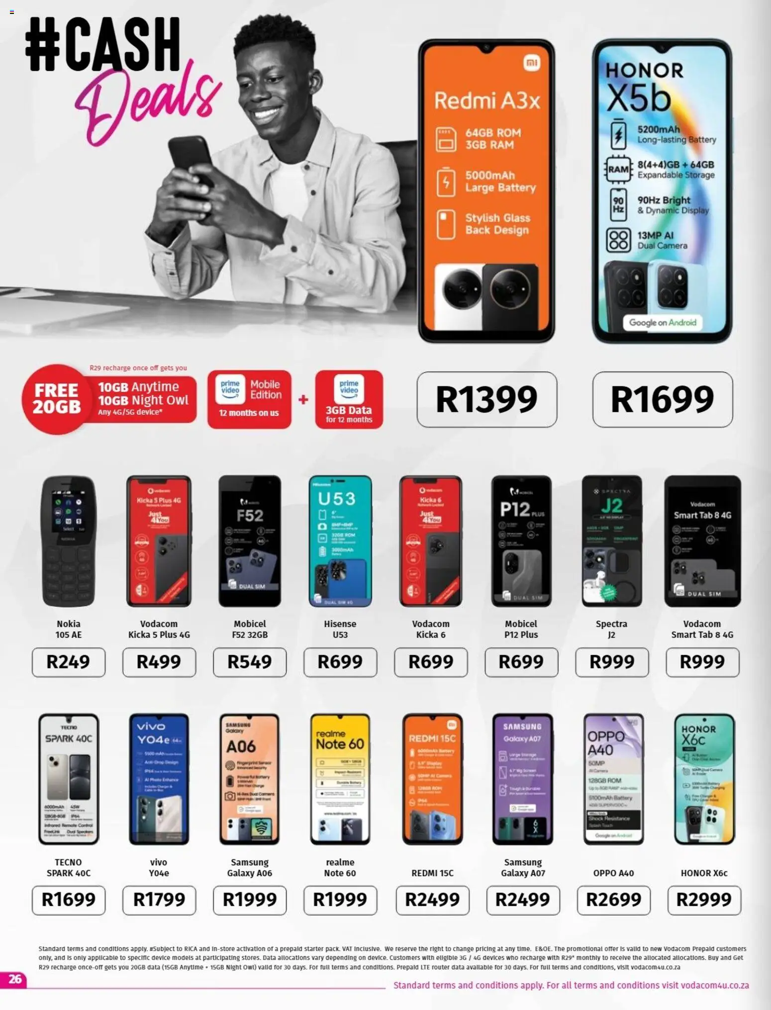 New Vodacom catalogue – valid from 09.12.2025 | Page: 26 | Products: Data, Sim, Battery, Remote