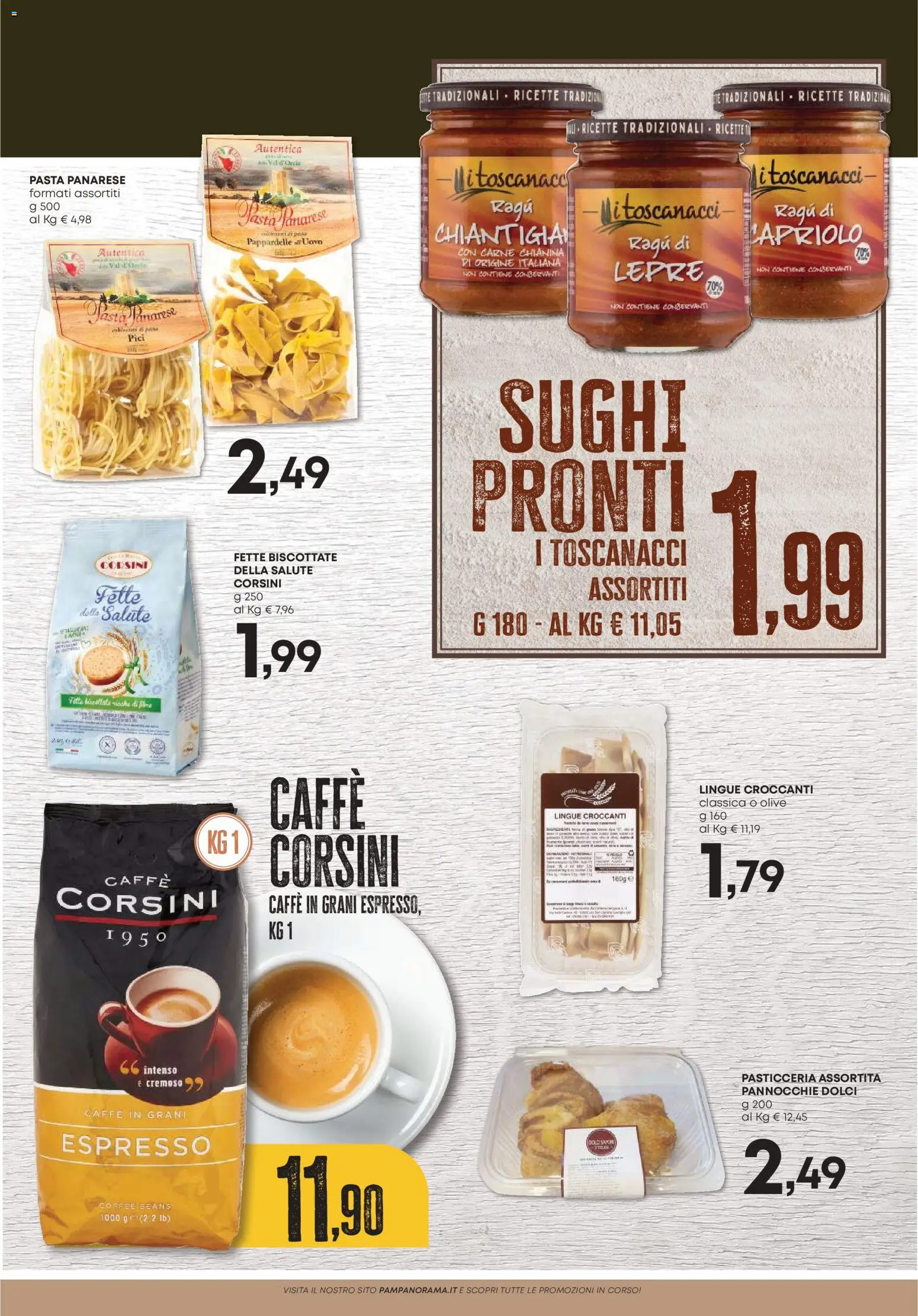 Volantino PAM del 23.10.2025 | Pagina: 7 | Prodotti: Caffè, Olive, Pasta, Caffè in grani