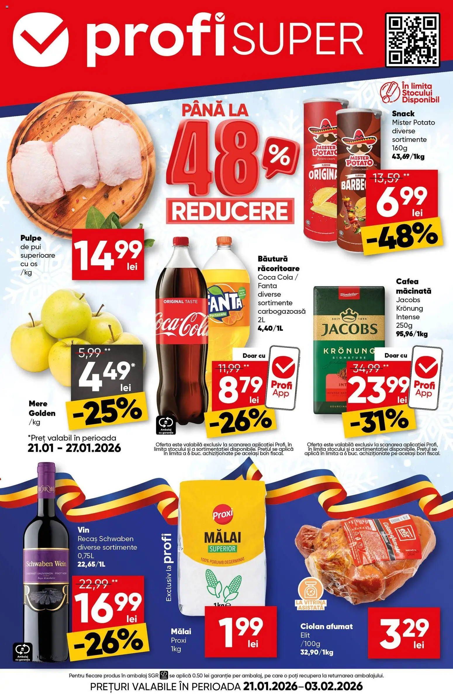 Noul catalog Profi – valabil de la 21.01.2026 | Pagină: 1 | Produse: Amerikan servis, Köpek çiti, Mălai, Porumb