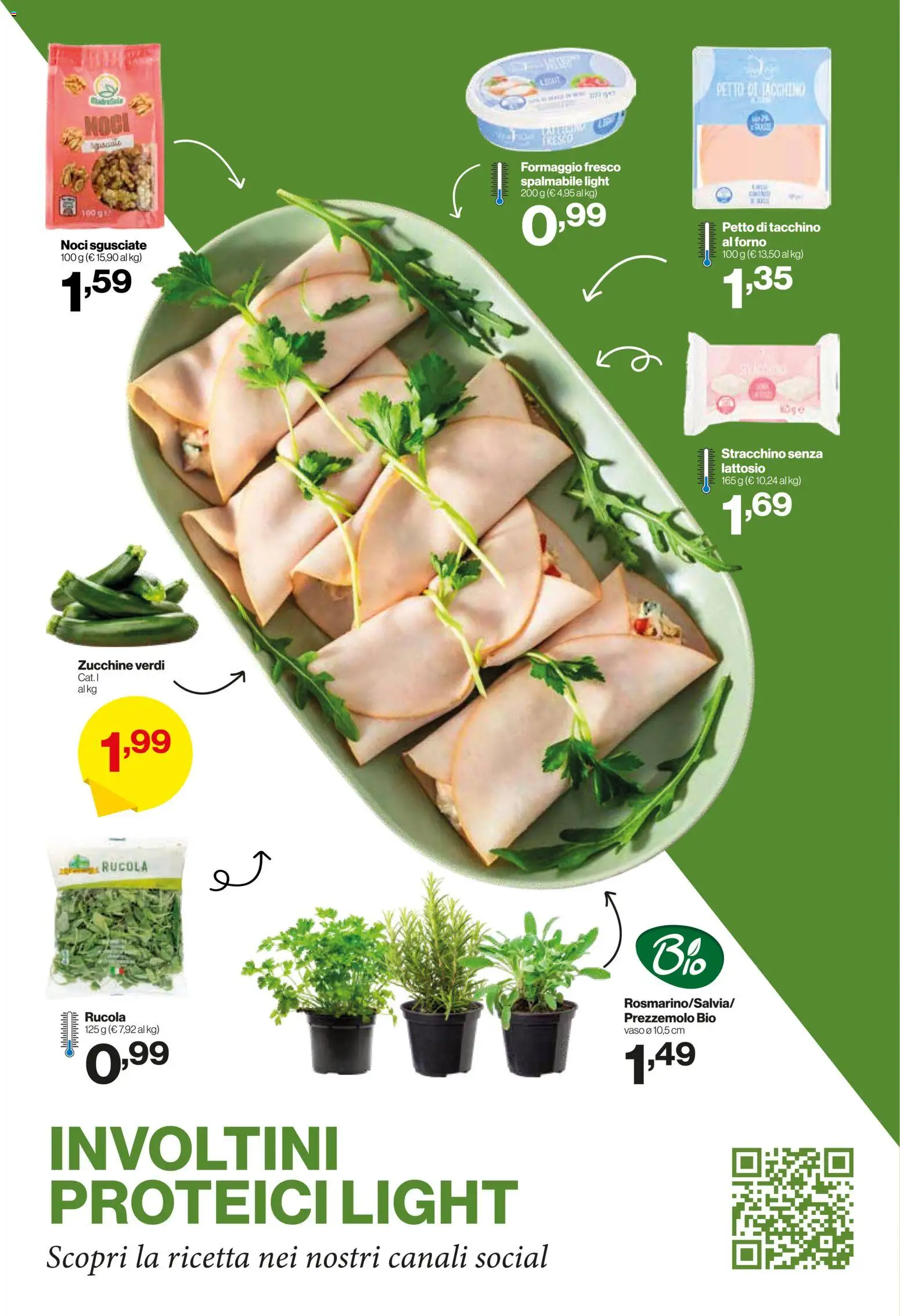 Volantino IN's del 08.04.2026 | Pagina: 8 | Prodotti: Noci, Stracchino, Zucchine, Forno