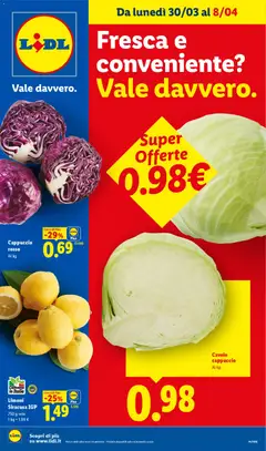 Anteprima del volantino Lidl volantino Fresca e conveniente valido a partire dal 30.03.2026