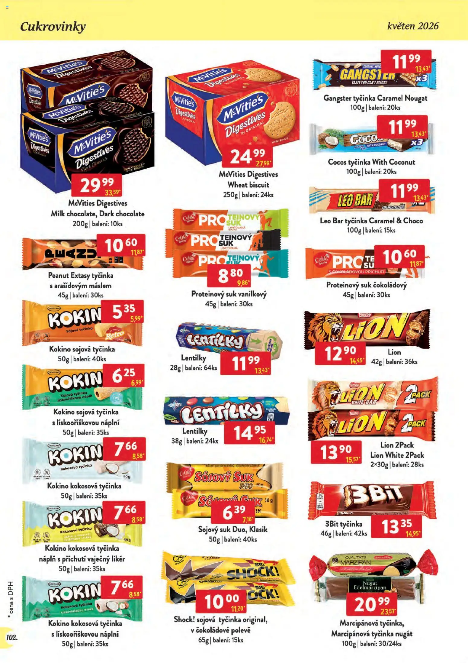 Astur & Qanto leták - Velkoobchod 05/2026 od 01.05.2026 | Strana: 102 | Produkty: Likér, Vaječný Likér, Lentilky