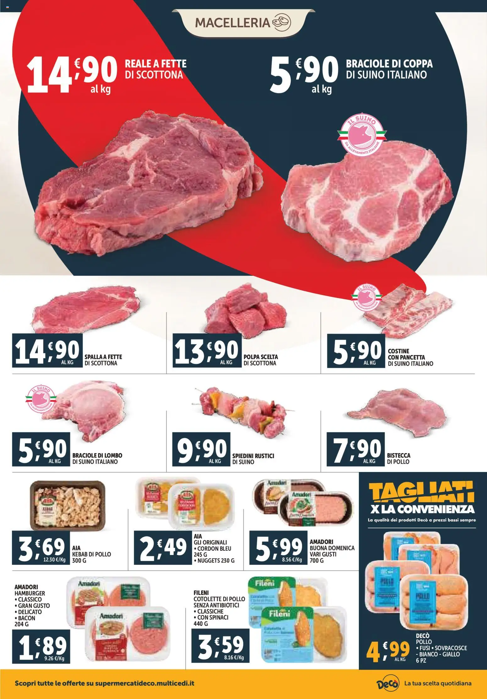 Volantino Decò del 20.11.2025 | Pagina: 4 | Prodotti: Pancetta, Nuggets, Rustici, Spiedini