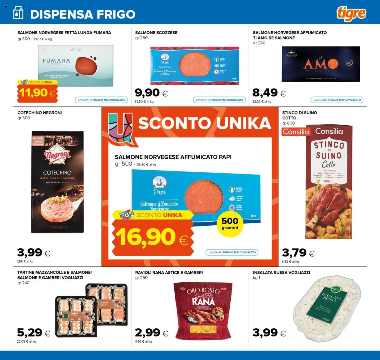 Volantino Tigre del 15.12.2025 | Pagina: 21 | Prodotti: Mazzancolle, Suino, Ravioli, Astice