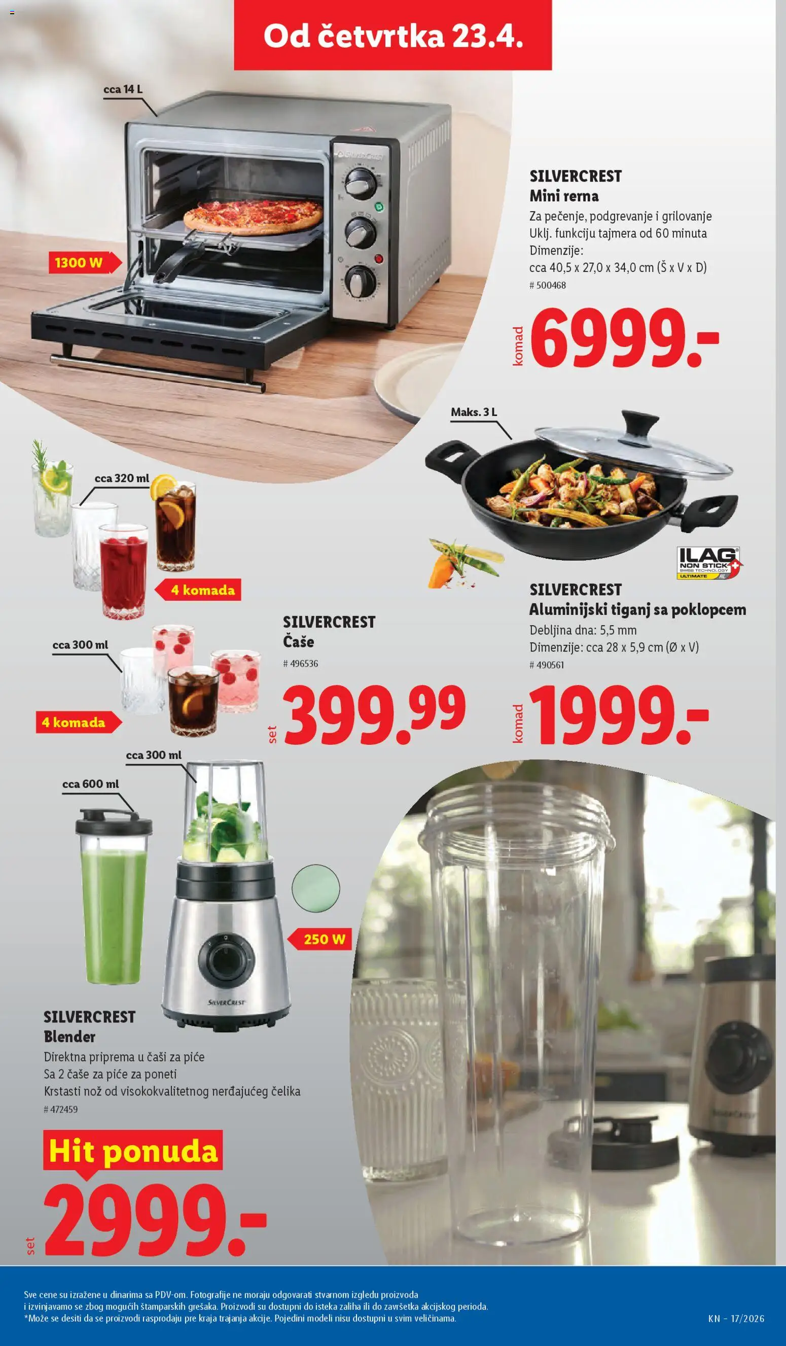 Lidl katalog - važi od 23.04.2026 | Strana: 77 | Proizvode: Silvercrest, Mini rerna, Blender, Rerna