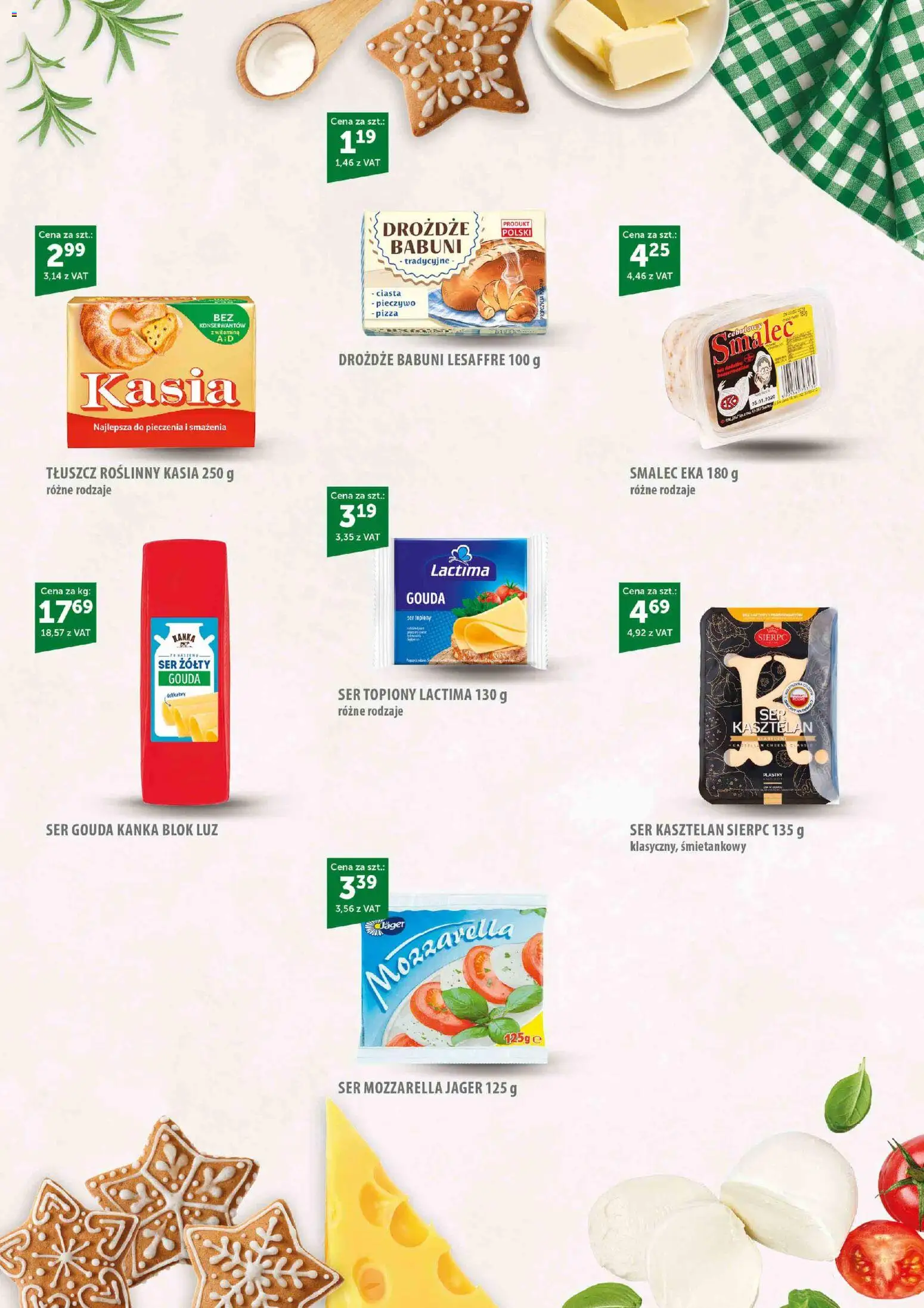 Eurocash Gazetka - Codziennie Potwierdzona Świeżość od 15.12.2025 | Strona: 6 | Produkty: Pieczywo, Ser topiony, Pizza, Ser gouda