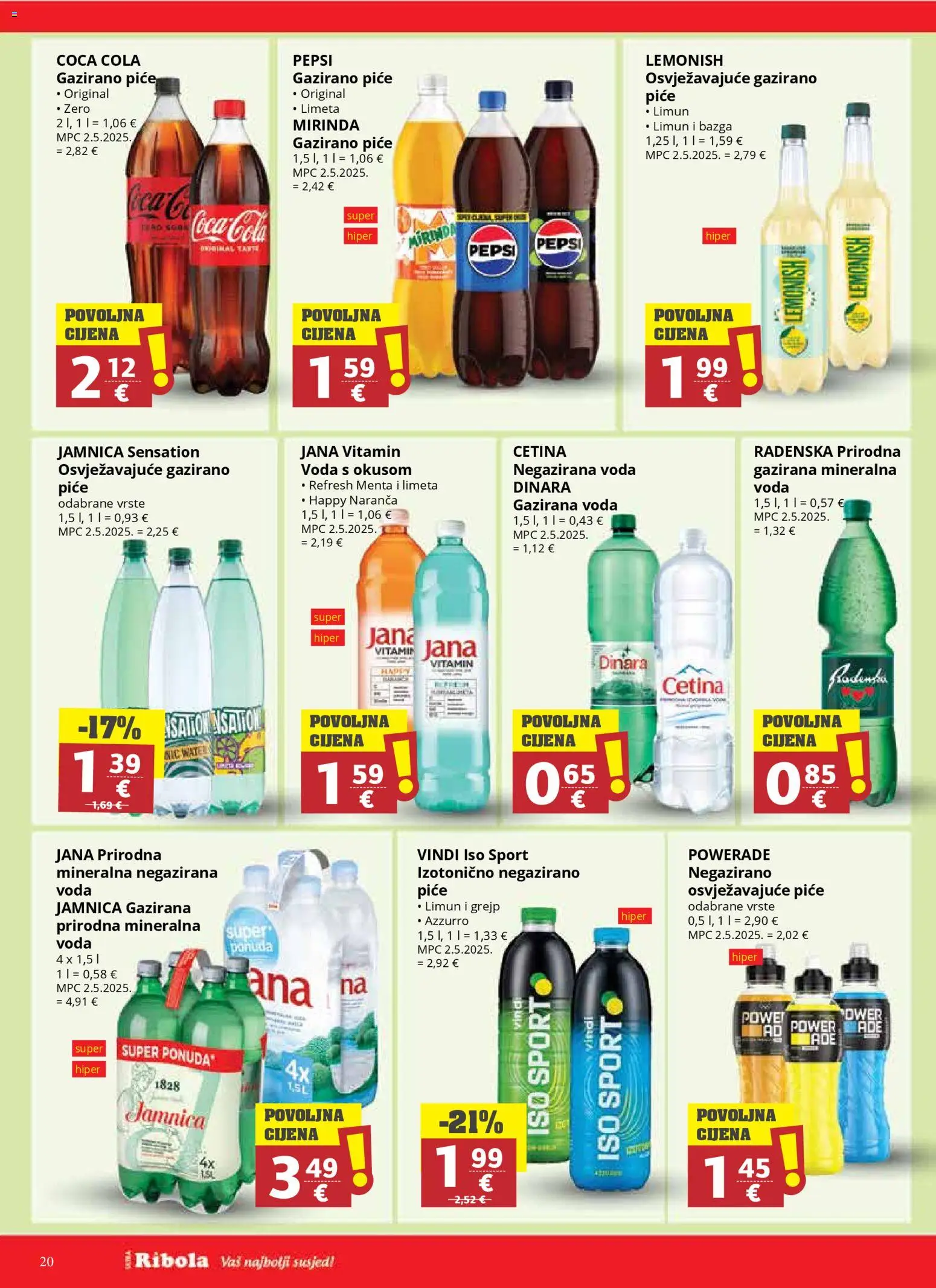 Ultra Gros katalog | vrijedi od 25.03.2026 | Stranica: 20 | Proizvodi: Grejp, Jamnica, Voda, Limun