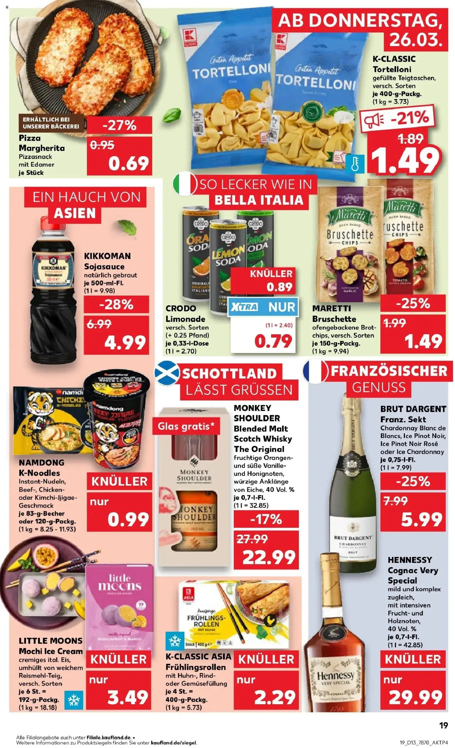 Kaufland Prospekt Dieburg	 – gültig ab 26.03.2026 | Seite: 19 | Produkte: Bäckerei, Orangen, Chips, Mochi