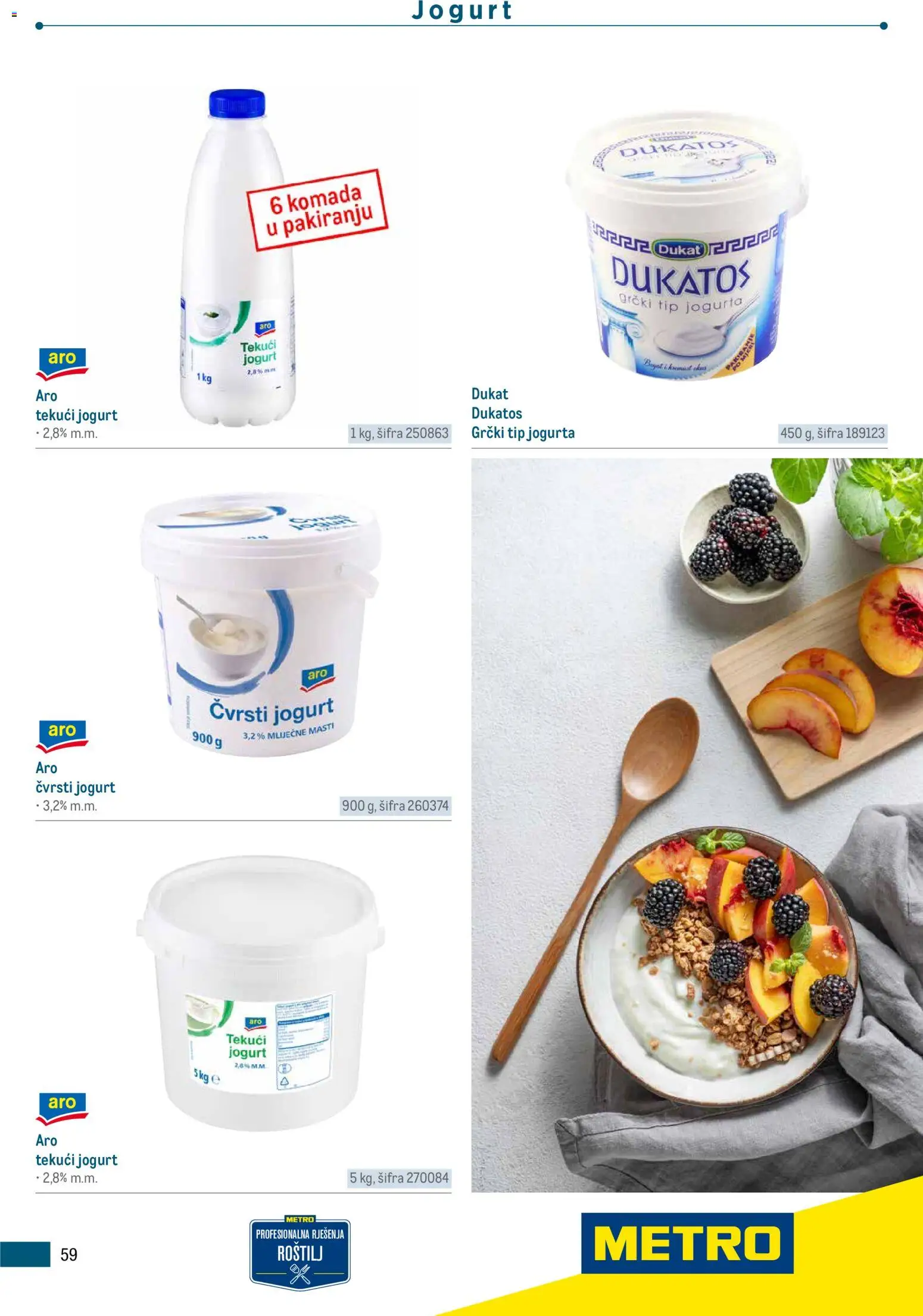 Metro katalog | vrijedi od 05.03.2026 | Stranica: 59 | Proizvodi: Roštilj, Jogurt