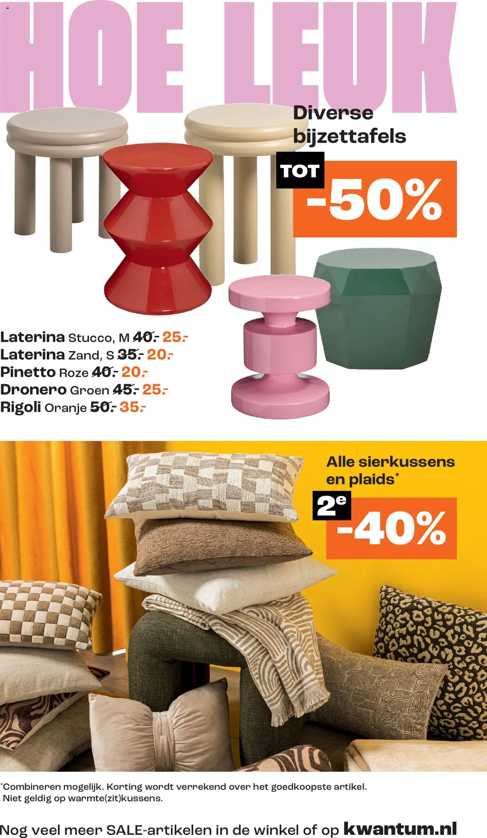 {H1} | Pagina: 9 | Producten: Bijzettafels