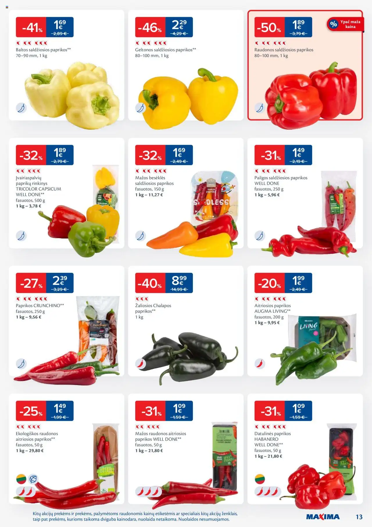 MAXIMA leidinys│galioja nuo 12.08.2025 | Puslapis: 13 | Prekių: Paprika