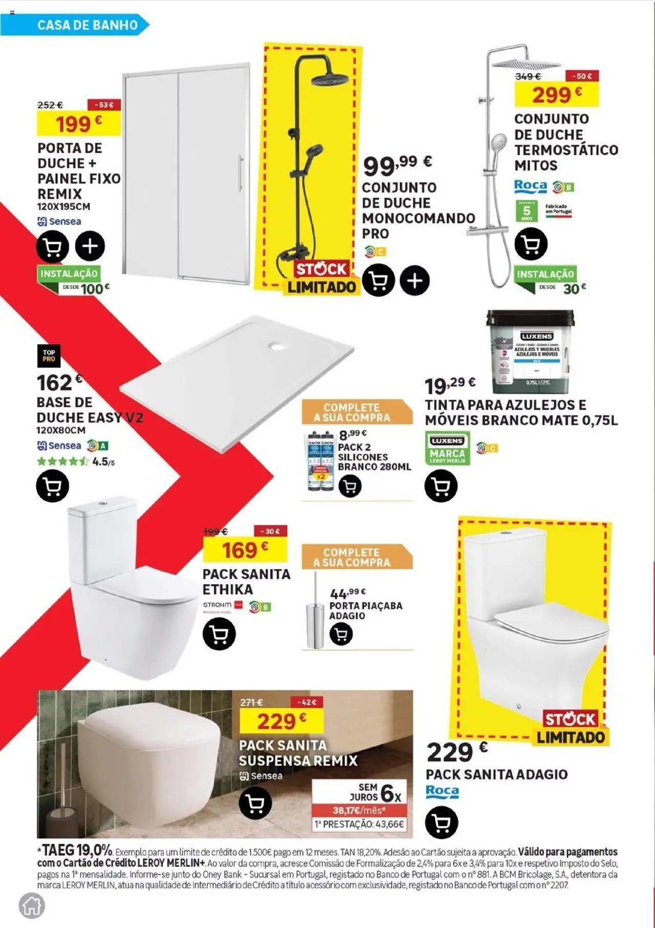 Leroy Merlin -  Portugal Continental │ válido de 21.08.2025 | Página: 10 | Produtos: Tinta, Base, Casa de banho, Banho