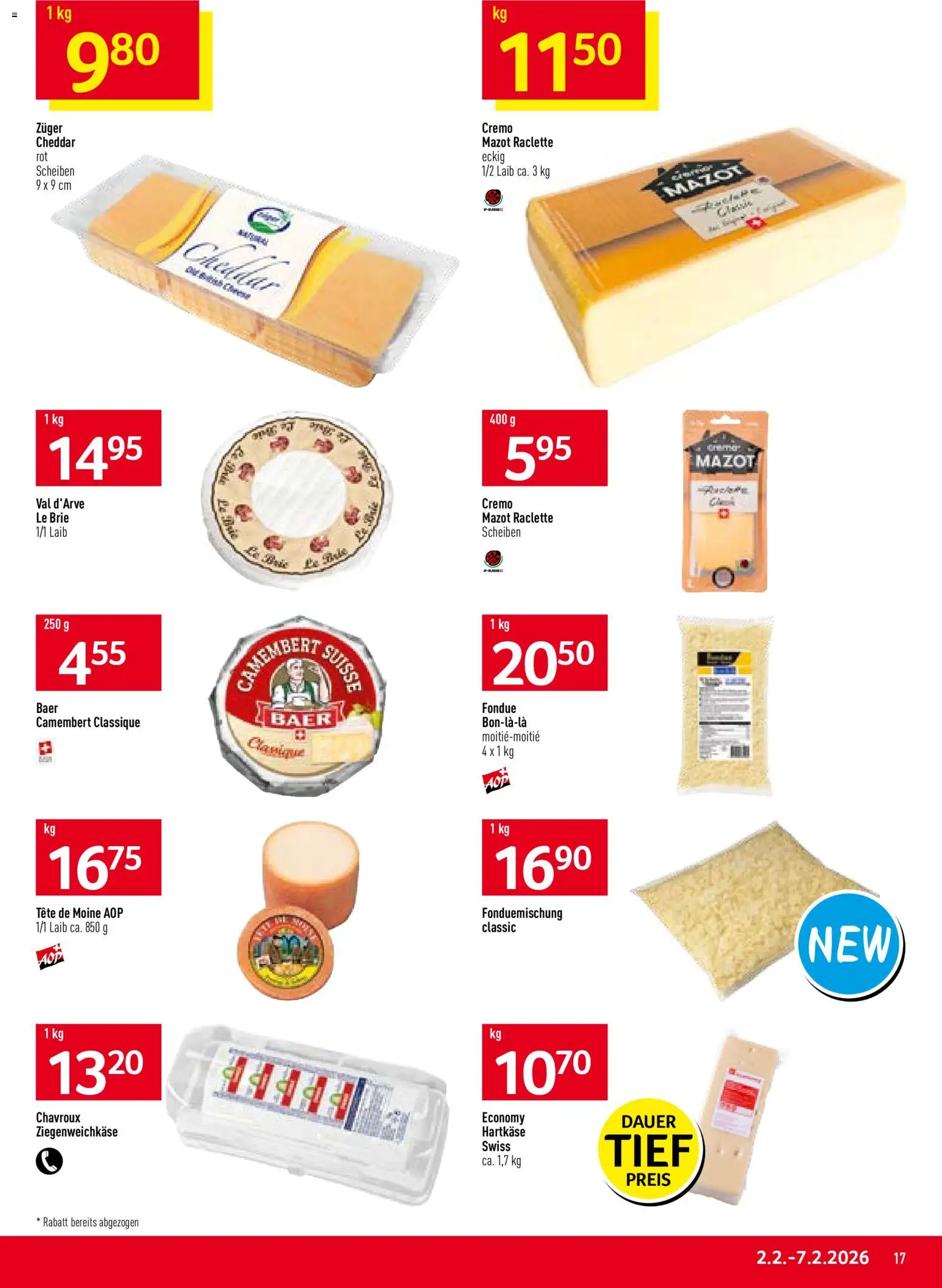 Prodega Aktionen – gültig ab 02.02.2026 | Seite: 17 | Produkte: Raclette, Fondue