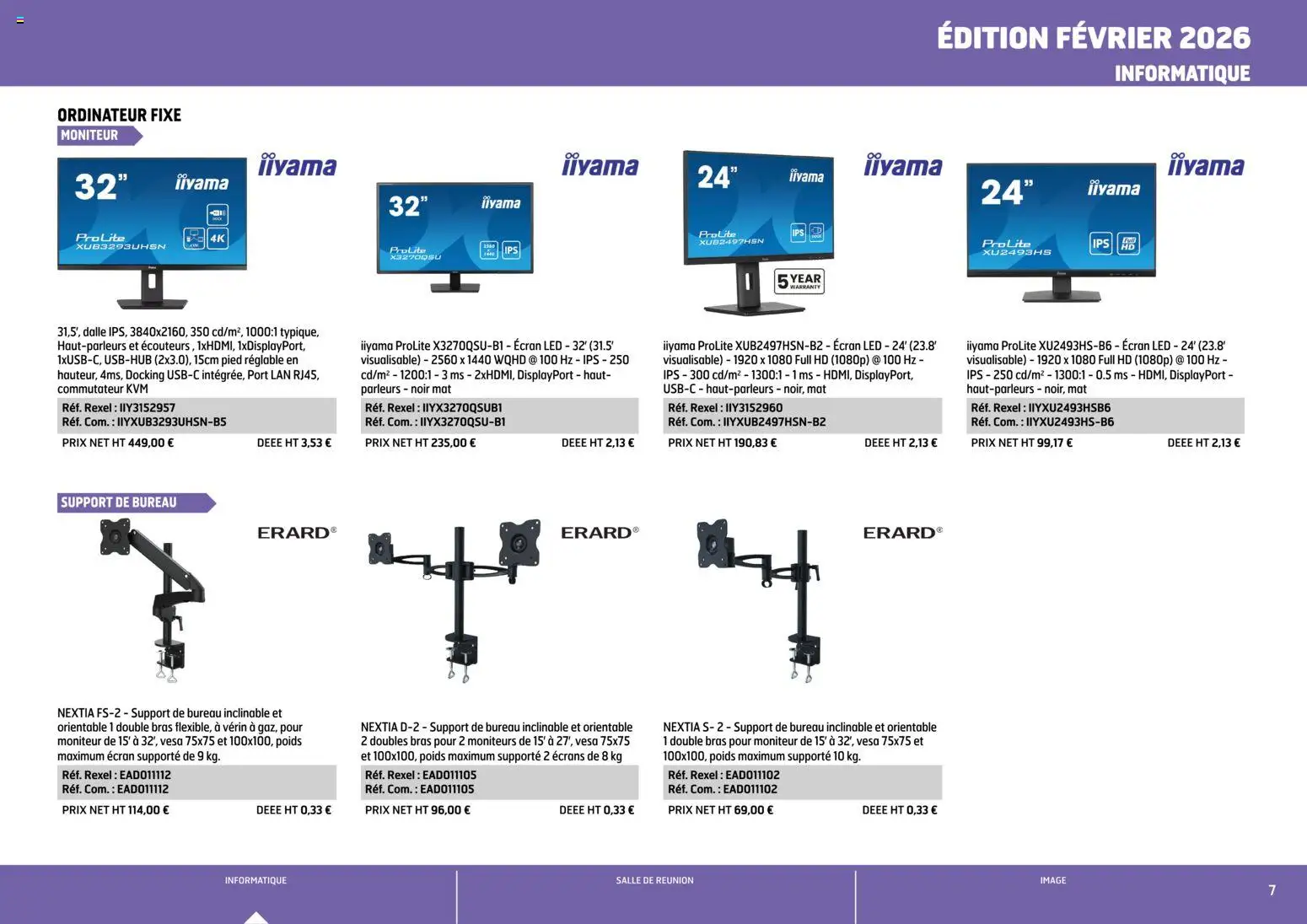 {H1} | Page: 7 | Produits: Moniteur, Ordinateur, Bureau, Poids