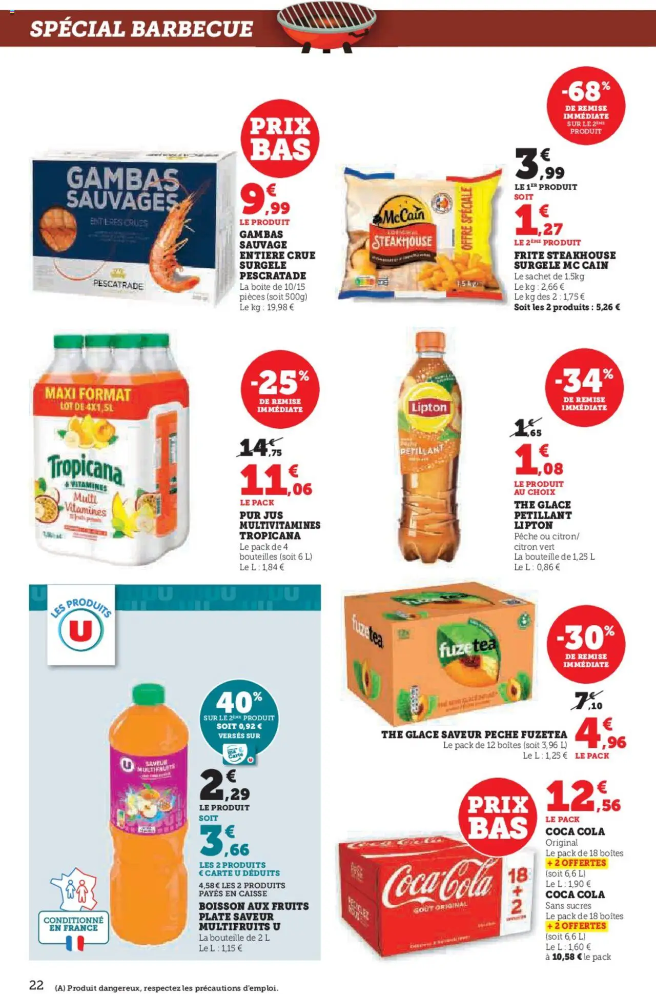  | Page: 22 | Produits: Citron, Pêche, Coca cola, Thé
