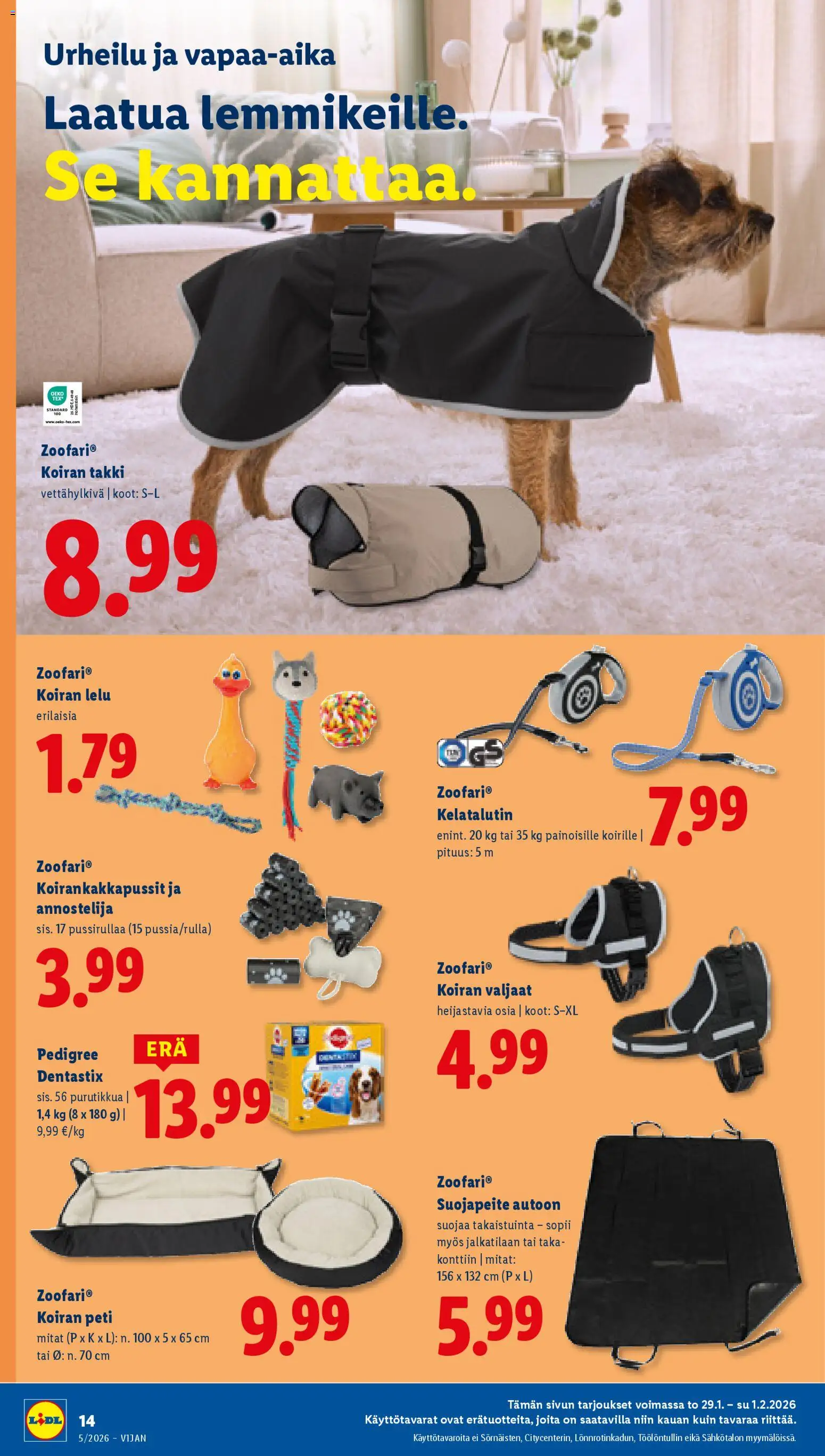 Lidl tarjoukset - Tampere – voimassa 29.01.2026 alkaen | Sivu: 16 | Tuotteet: Takki