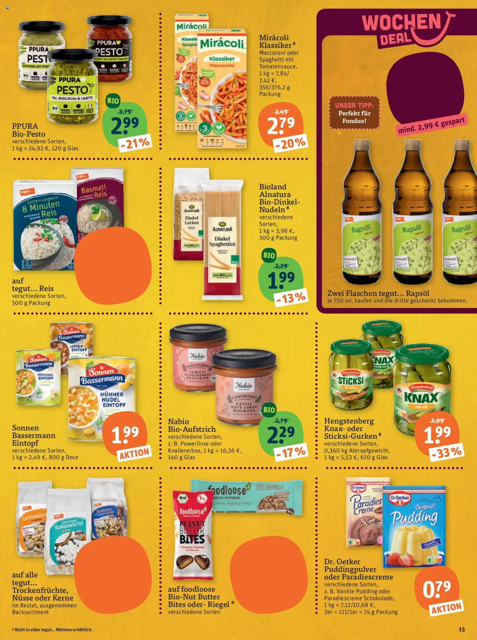 Tegut Prospekt – gültig ab 29.12.2025 | Seite: 17 | Produkte: Butter, Pudding, Creme, Fondue