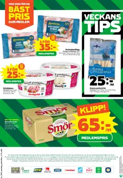 Stora Coop reklamblad aktuell från 11.08.2025 | Sida: 8 | Produkter: Smör, Skinka, Jordgubbar, Spel