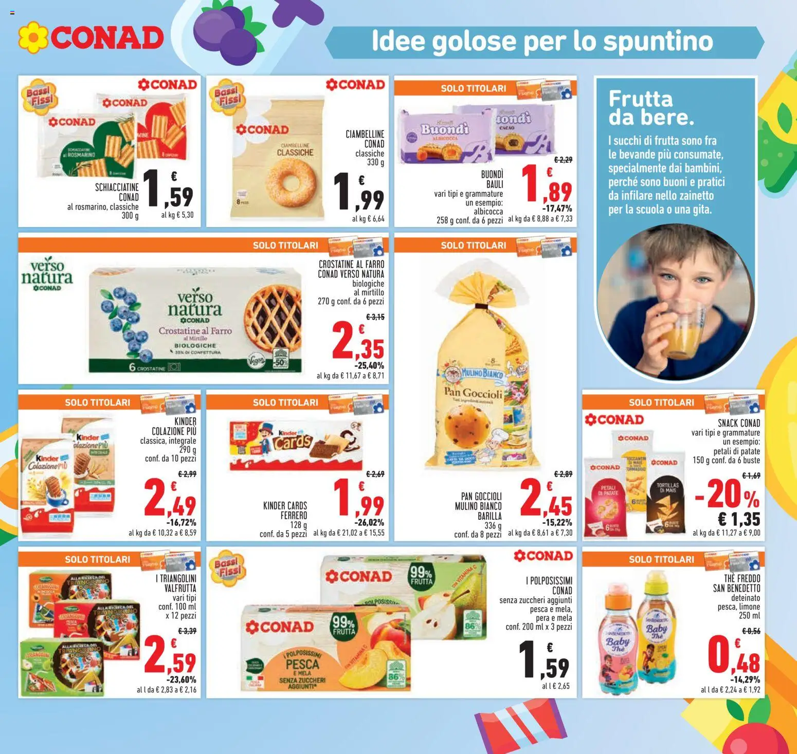 Volantino Conad del 07.01.2026 | Pagina: 17 | Prodotti: Patate, Limone, Crostatine, Farro