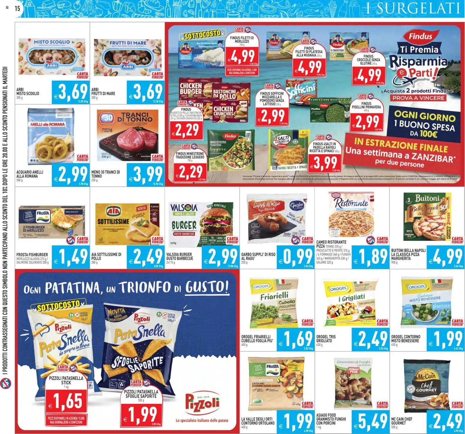 Volantino PIM Supermercati del 17.03.2026 | Pagina: 15 | Prodotti: Mozzarella, Pomodoro, Spinaci, Ravioli