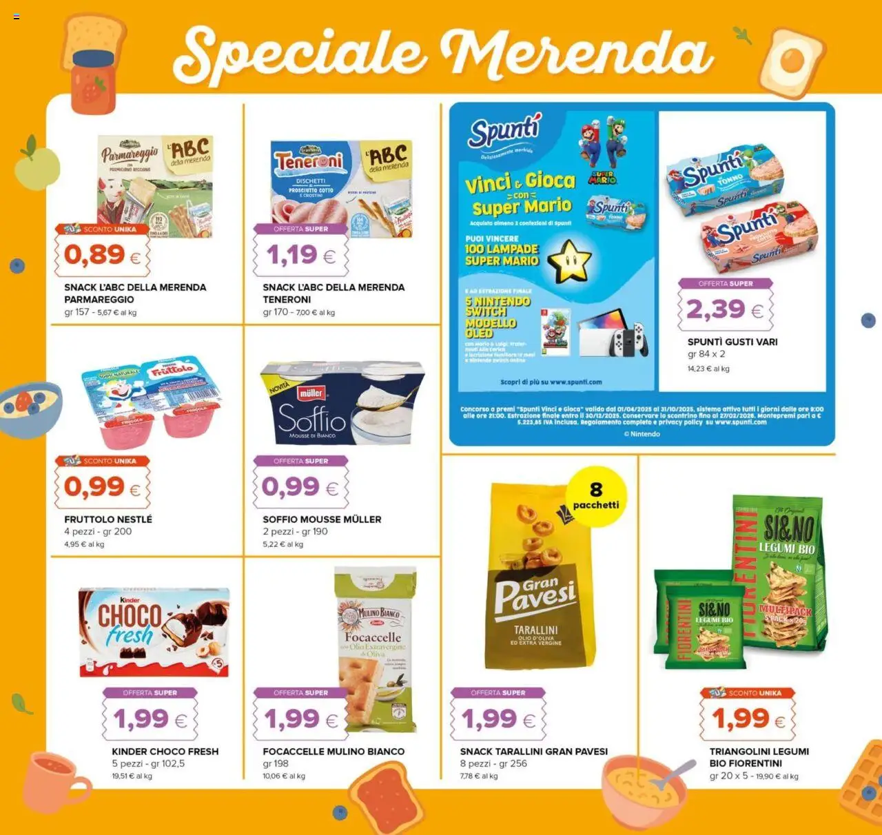Volantino Oasi del 21.08.2025 | Pagina: 8 | Prodotti: Olio, Prosciutto, Tonno, Forno