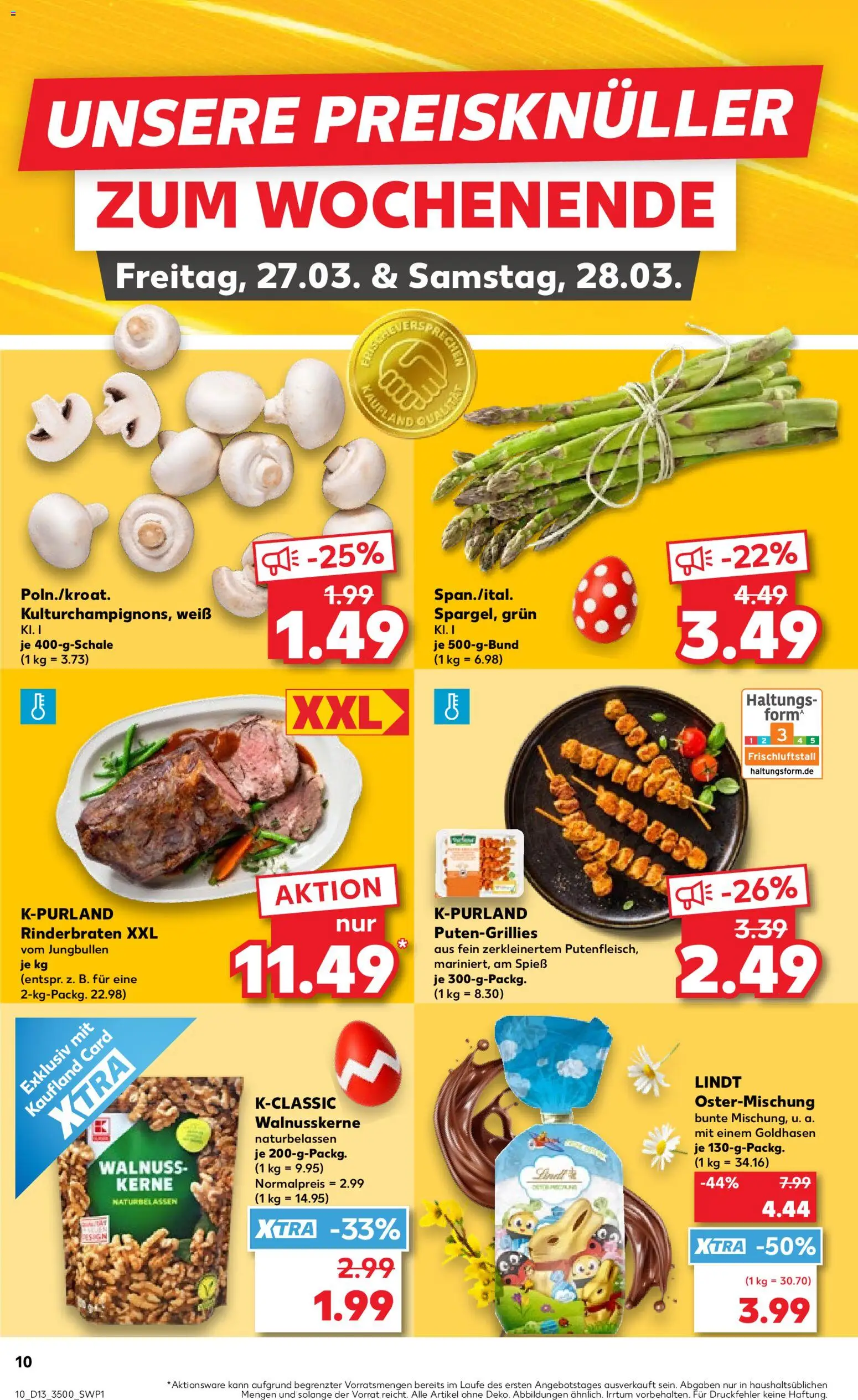Kaufland Prospekt Jena	 – gültig ab 26.03.2026 | Seite: 10 | Produkte: Rinderbraten, Lindt