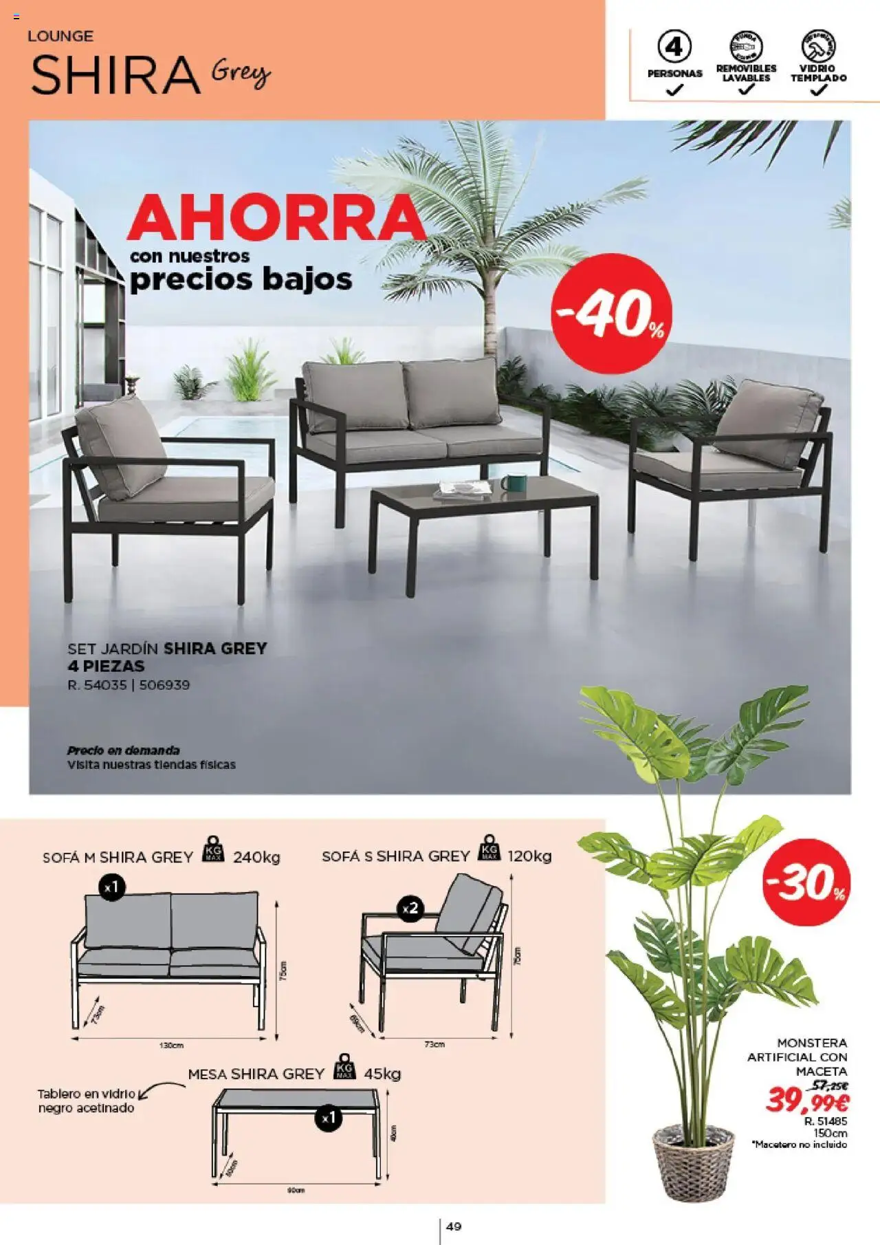 Espaço Casa - Catálogo AireLibre 2025 │ válido de 12.05.2025 | Página: 49 | Produtos: Sofá, Mesa