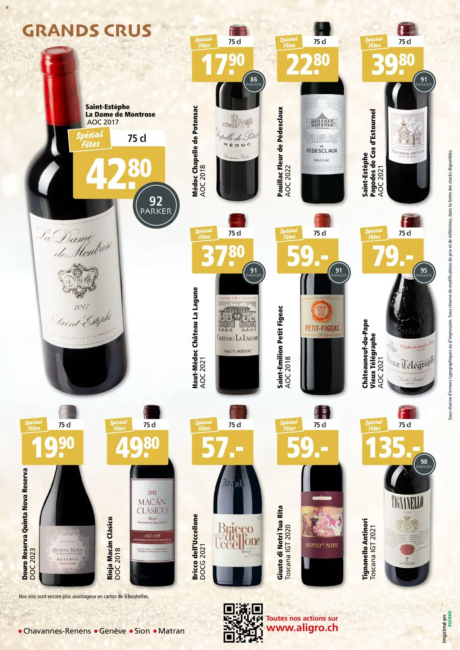 Aligro Aktionen Foire à la Viande Chavannes, Matran, Genève, Sion – gültig ab 24.11.2025 | Seite: 16