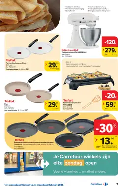 Carrefour folder week 4 - Voorbeeld van een folder van Carrefour, geldig van 21.01.2026 | Pagina: 8 | Producten: Pannenkoeken, Kom, Pan